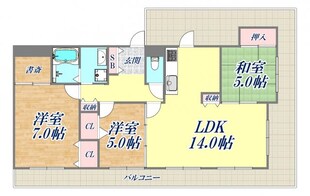 ワコーレアーベイン西宮の物件間取画像